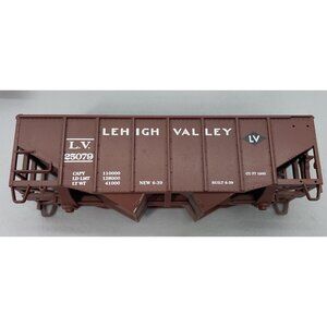 Stewart HO Lehigh Valley 25079 Fishbelly 55 Ton 6 Panel 2 Bay Hopper Train Car